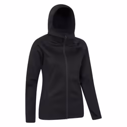 Mountain Warehouse Womens/Ladies Dynamic Chakra IsoCool Full Zip Hoodie - 8 UK, Black