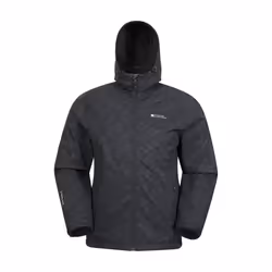 Mountain Warehouse Mens Exodus Showerproof Soft Shell Jacket - S, Black