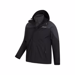 Mountain Warehouse Mens Storm III 3 in 1 Waterproof Jacket