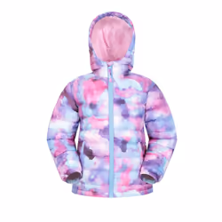 Mountain Warehouse Childrens/Kids Seasons Watercolour Padded Jacket - 13 Years, Dark Purple