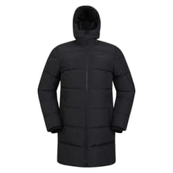 Mountain Warehouse Mens Vortex Longline Padded Jacket - XS, Black