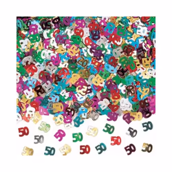 Amscan Number 50 Metallic Confetti