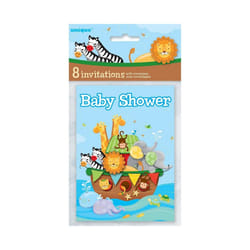 Unique Party Noah's Ark Baby Shower Invitations (Pack of 8)