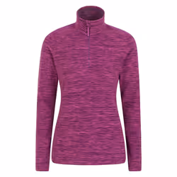 Mountain Warehouse Womens/Ladies Snowdon Melange Fleece Top - 12 UK, Grape