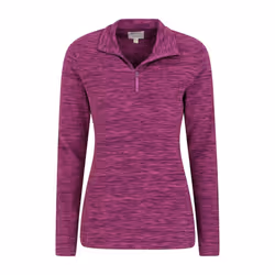Mountain Warehouse Womens/Ladies Snowdon Melange Fleece Top - 14 UK, Grape