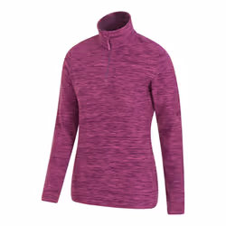 Mountain Warehouse Womens/Ladies Snowdon Melange Fleece Top - 20 UK, Grape