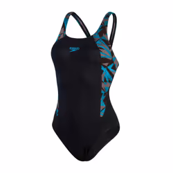 Speedo Womens/Ladies Hyperboom Splice Eco Endurance+ One Piece Swimsuit - 8 UK, Black/Blue