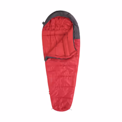 Mountain Warehouse Summit 300 Right Zip Mummy Sleeping Bag - 200cm, Dark Red