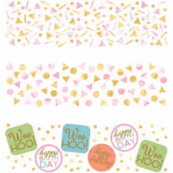 Amscan Happy Birthday Confetti (Pack of 3)