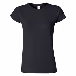Gildan Womens/Ladies Softstyle Midweight T-Shirt - XXL, Pitch Black