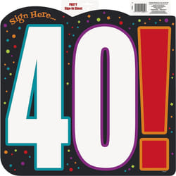 Unique Party Cheer 40th Birthday Sign In Sheet