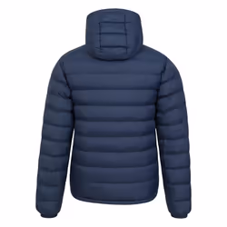Mountain Warehouse Mens Seasons Faux Fur Lined Padded Jacket - M, Navy