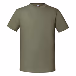 Fruit Of The Loom Mens Iconic 195 Ringspun Premium Tshirt - S UK, Classic Olive