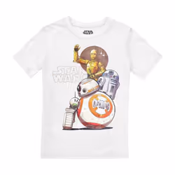 Star Wars Childrens/Kids Droid Squad Droid T-Shirt - 9-10 Years, White