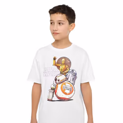 Star Wars Childrens/Kids Droid Squad Droid T-Shirt - 9-10 Years, White
