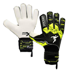 Precision Childrens/Kids Fusion X Goalkeeper Gloves - 6, White/Black/Neon Green