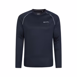 Mountain Warehouse Mens Endurance Long-Sleeved T-Shirt - XL, Navy