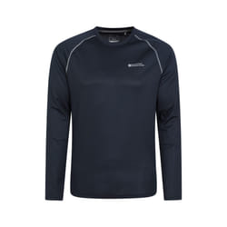 Mountain Warehouse Mens Endurance Long-Sleeved T-Shirt - XXL, Navy