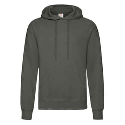 Fruit of the Loom Adults Unisex Classic Hooded Sweatshirt - 3XL, Light Graphite
