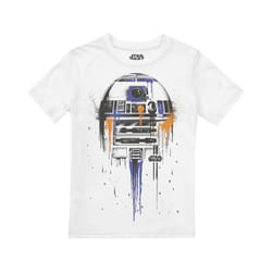 Star Wars Childrens/Kids R2-D2 Drips T-Shirt - 5-6 Years, White