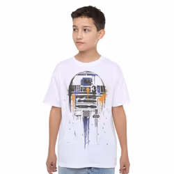 Star Wars Childrens/Kids R2-D2 Drips T-Shirt - 5-6 Years, White