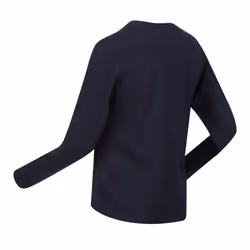 Regatta Childrens/Kids Wenbie III Slogan Long-Sleeved T-Shirt - 9-10 Years, Navy