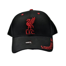 Liverpool FC Unisex Adult Mass Frost Snapback Cap - One Size, Black/Red