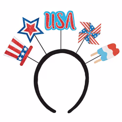 Amscan Patriotic 4th of July Bopper Headband