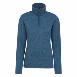 Mountain Warehouse Womens/Ladies Idris Half Zip Fleece Top - 10 UK, Teal