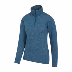 Mountain Warehouse Womens/Ladies Idris Half Zip Fleece Top - 10 UK, Teal