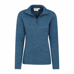 Mountain Warehouse Womens/Ladies Idris Half Zip Fleece Top - 10 UK, Teal