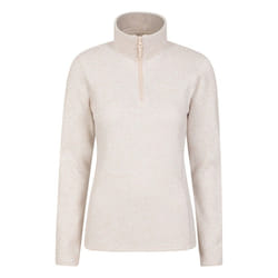 Mountain Warehouse Womens/Ladies Idris Half Zip Fleece Top - 14 UK, Beige