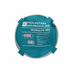 Mountain Warehouse Microlite 950 Left Zip Midseason Mummy Sleeping Bag