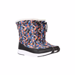 Mountain Warehouse Childrens/Kids Glide Adaptive Printed Snow Boots - 1 UK, Red