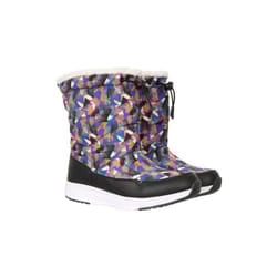 Mountain Warehouse Childrens/Kids Glide Adaptive Printed Snow Boots - 1 UK, Red