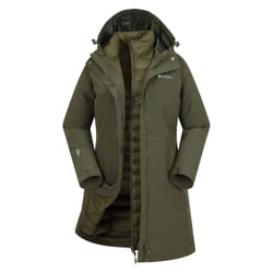 Mountain Warehouse Womens/Ladies Alaskan Long 3 in 1 Jacket - 18 UK, Khaki Green