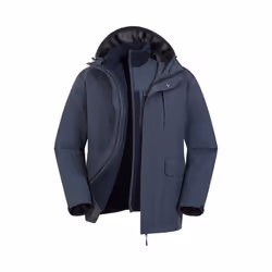 Mountain Warehouse Mens Wetlands 3 in 1 Waterproof Jacket