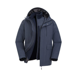 Mountain Warehouse Mens Wetlands 3 in 1 Waterproof Jacket