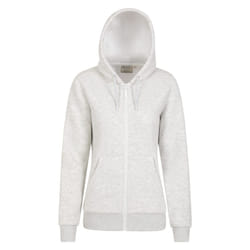 Mountain Warehouse Womens/Ladies Dalton Sherpa Lined Full Zip Hoodie - 10 UK, Light Grey