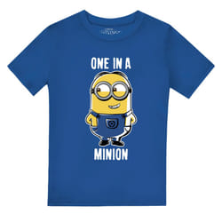 Minions Boys One In A Minion T-Shirt - 3-4 Years, Royal Blue
