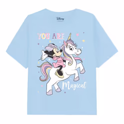 Disney Girls You Are Magical Minnie Mouse T-Shirt - 3-4 Years, Light Blue