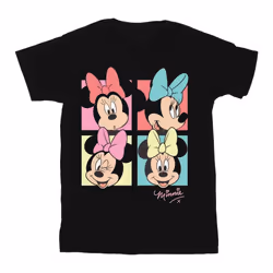Disney Girls Minnie Mouse Bow T-Shirt - 5-6 Years, Charcoal