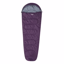 Mountain Warehouse Unisex Adult Basecamp 250 Summer Mummy Sleeping Bag - One Size, Purple