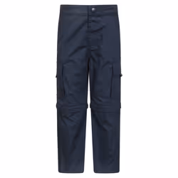 Mountain Warehouse Childrens/Kids Convertible Active Trousers - 7-8 Years, Navy