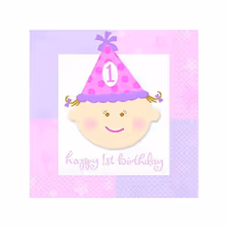 Amscan 1st Birthday Napkins (Pack of 16)