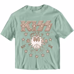 Kiss Womens/Ladies Spirit Of '76 Crop Top - M, Green
