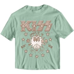 Kiss Womens/Ladies Spirit Of '76 Crop Top - M, Green