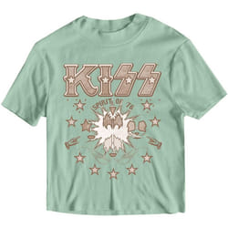 Kiss Womens/Ladies Spirit Of '76 Crop Top - L, Green