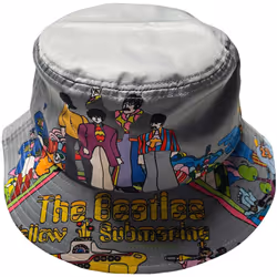 The Beatles Unisex Adult Yellow Submarine Bucket Hat - S-M, Grey
