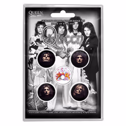 Queen Faces Badge Set (Pack of 5)